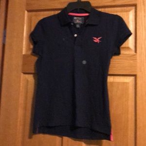 Girls new navy polo shirt